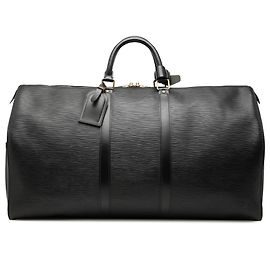 Louis Vuitton Black Epi Keepall 55