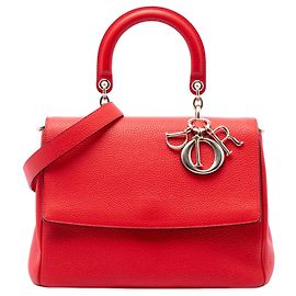 Autre Marque Dior Red Medium Leather Be Dior Flap