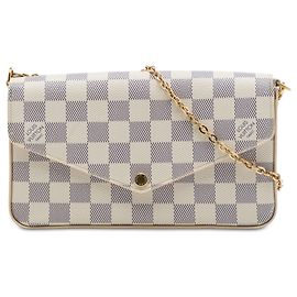 Louis Vuitton White Damier Azur Pochette Felicie