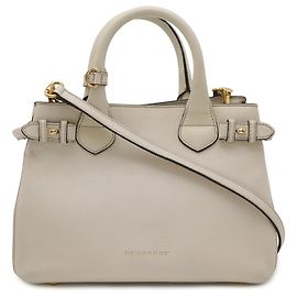 Burberry Banner Small Size Handtasche in Braun und Elfenbein