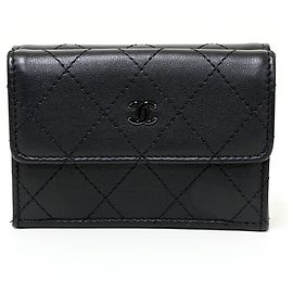 Portefeuille compact tri-fold Chanel