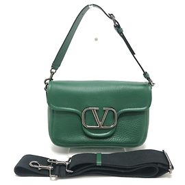 Borsa a mano in pelle 2-Way Valentino Garavani in Green