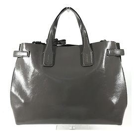 Bolso de negocios Burberry de piel gris