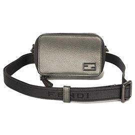 Bolsa de Ombro Fendi Gunmetal