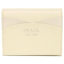 Prada Saffiano Wave Compact Bi-fold Wallet