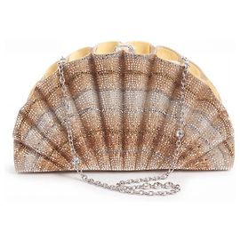 Judith Leiber Clutch de Concha con Cristales