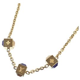 Colar Gamble Louis Vuitton banhado a ouro