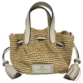 Borsa Tote piccola in rafia con coulisse Anya Hindmarch Small Drawstring Raffia Tote Bag