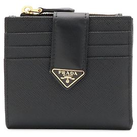 Prada Kompakt-Portemonnaie mit Triangle-Logo