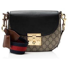 Gucci GG Supreme Padlock Saddle Schultertasche Medium