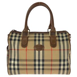 Burberry Vintage Check Mini Boston Bag