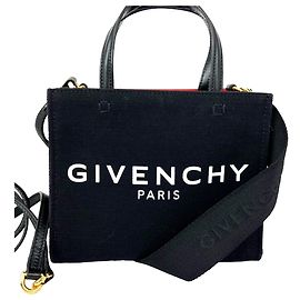 Bolso Tote Givenchy Mini G Shopper de lona negra