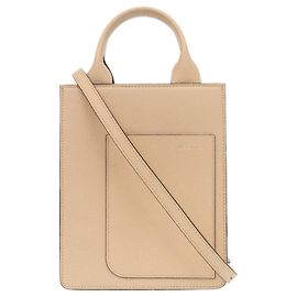 Bolso de hombro Valextra de piel beige