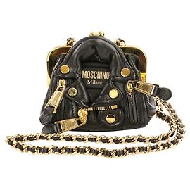 Moschino Rider's Chain Pouch Mini Schultertasche