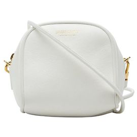 Bolsa de Ombro Pouch Burberry Micro Leather Cube