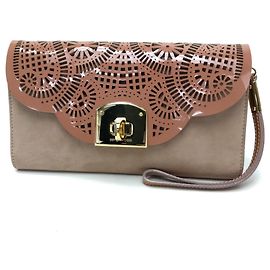 Clutch Sergio Rossi Pink Beige
