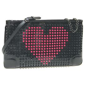 Borsa a pochette 2-way Christian Louboutin Spike Studs Rubiposh Valentine