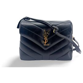 Autre Marque Zaino Saint Laurent LouLou in pelle matelassé chevron Small