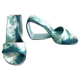 United Nude Mobius Hi Sandali Vegan Stampa Onde Sage