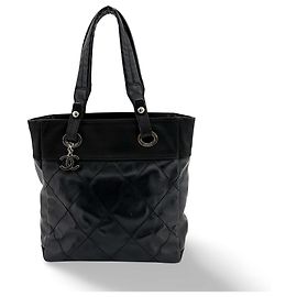 Chanel Biarritz Quilted Coated Canvas Small