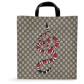 Gucci Convertible Soft Open Printed GG Coated Canvas Tall