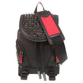Bolso de hombro de piel con tachuelas Christian Louboutin Explorer Funk