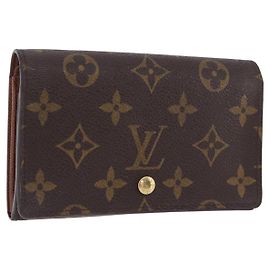 LOUIS VUITTON Porte Monnaie Billets Tresor Wallet M61730 LV Auth am12591V
