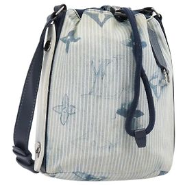 LOUIS VUITTON Monogram Watercolor Sac Malang Messenger Navy M57830 Auth ka6157A