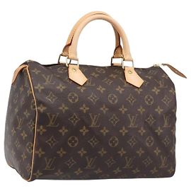 LOUIS VUITTON Monogram Speedy 30 Hand Bag M41526 LV Auth 198912A