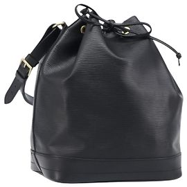 LOUIS VUITTON Bolso de hombro Epi Noe Negro M44002 LV Auth 200376V