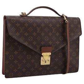 LOUIS VUITTON Monogram Porte Documents Bandouliere Bag M53338 LV Auth ka6120