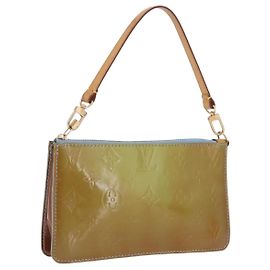 LOUIS VUITTON Monogram Vernis Lexington Pouch Baby Blue M91011 LV Auth 201899