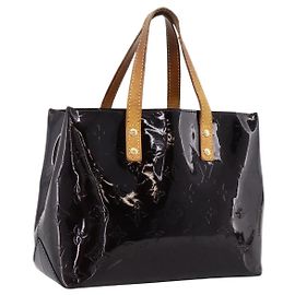 LOUIS VUITTON Monogram Vernis Reade PM Hand Bag Amarante M91993 LV Auth BA15724