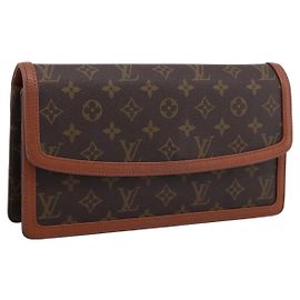 LOUIS VUITTON Monogram Pochette Dam GM Clutch Bag M51810 LV Auth ka6089