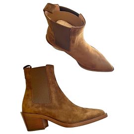 Gianvito Rossi Stivaletti in camoscio marrone