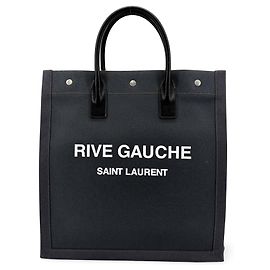Autre Marque Saint Laurent Rive Gauche Pouch Canvas Medium