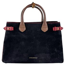 Sac à main Burberry en cuir daim