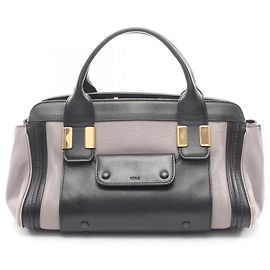Borsa Chloé Alice in pelle marrone nera