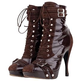 Autre Marque Dior by Galliano SS03 Lace-Up Bondage Ankle Heel Boots