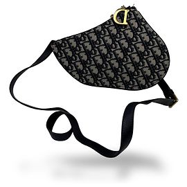 Christian Dior Saddle Oblique Canvas Mini