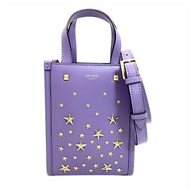 Bolso de hombro Jimmy Choo Mini N S Tote CZN con tachuelas de cristal