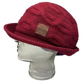 Cappello Bucket Vintage Vivienne Westwood in misto lana Burgundy S/M