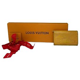 Vintage Louis Vuitton Epi Leather Bifold Wallet Yellow Purple
