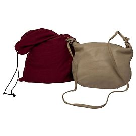 Borsa hobo Vintage Bottega Veneta in pelle testurizzata Beige Brown