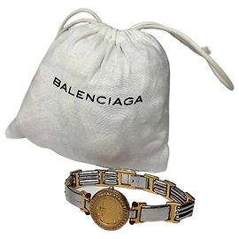 Relógio de pulso vintage Balenciaga em aço inoxidável e ouro amarelo