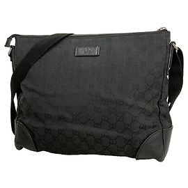 Gucci Schultertasche GG Canvas 110054 Black