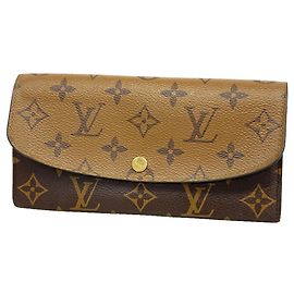 Louis Vuitton Monogram Reverse Portefeuille Emilie Long Wallet