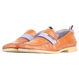Miu Miu 2000s Square Toe Sports Penny Loafers