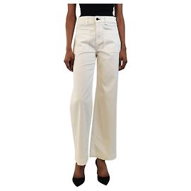Autre Marque Weiße Jeans mit Aufsetztaschen - size UK 8