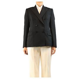 Ralph Lauren Doppelreihiger Blazer in Schwarz - size UK 10